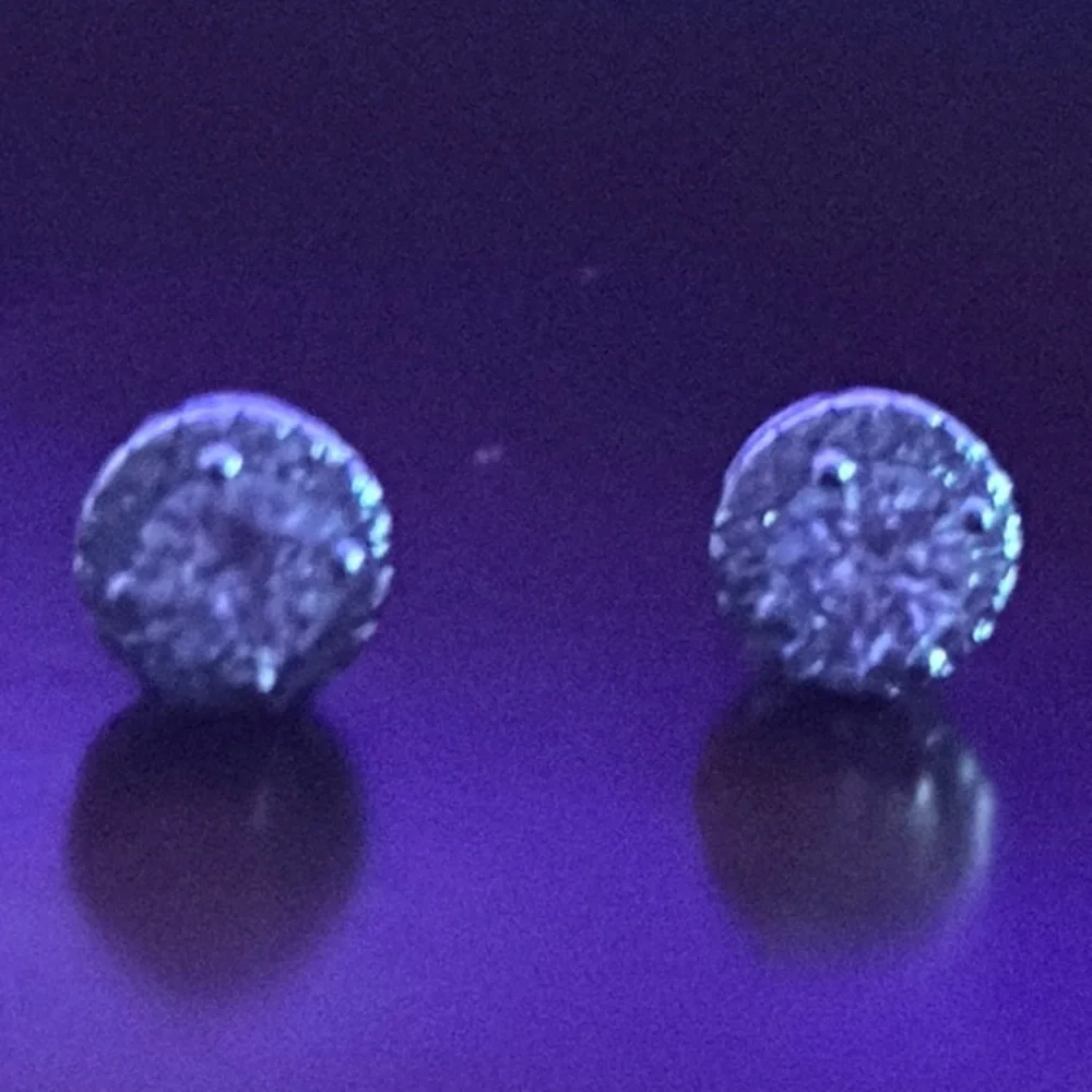 Halo Set Diamond 💎 Series Sterling Silver 925 Stud Earring Pair NIB